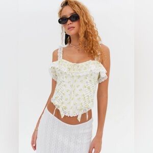 NWOT For Love & Lemons Melanie Corset Top